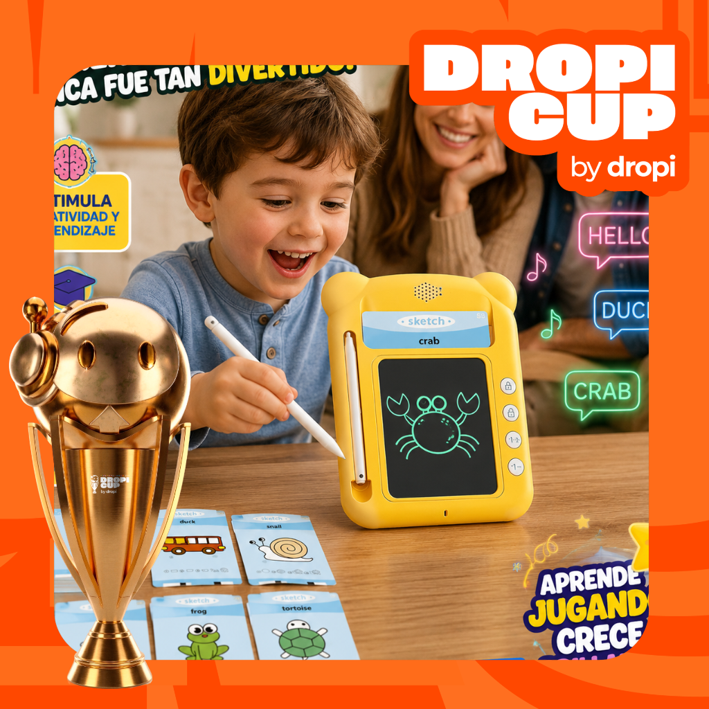 Tablero Tarjetas Aprendizaje Dropi Cup